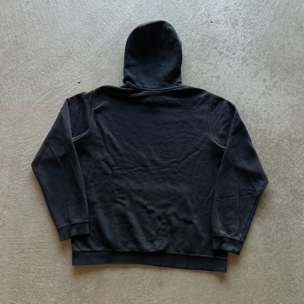 Nike Duke Soccer Sweatshirt Size Large Black Center Swoosh Hoodie Sports - Picture 4 of 5
